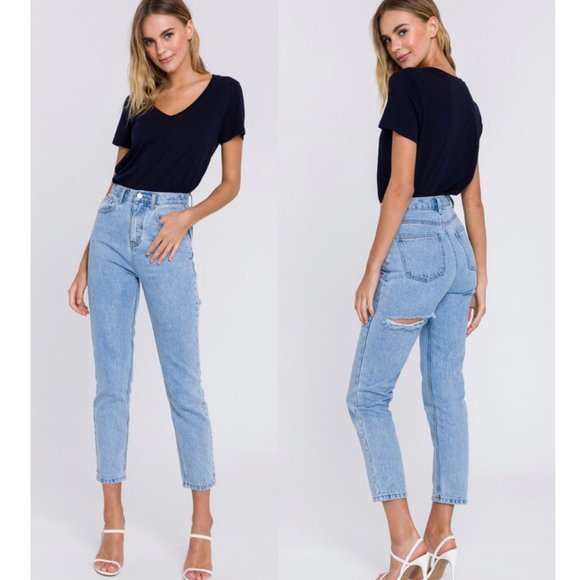 NWT Premium Slim Boyfriend Jeans - Picture 1 of 6